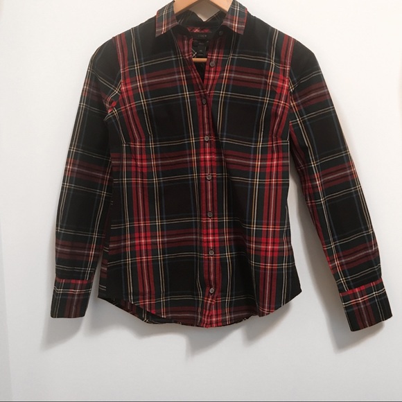 J. Crew Tops - 🏆HP J.CREW Perfect Tartan Stewart Shirt-XS NWT
